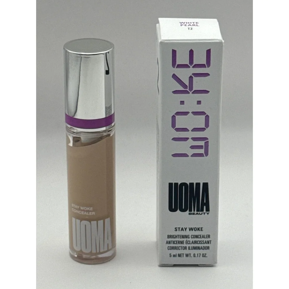 UOMA Beauty‎ Stay Woke Brightening Concealer White Pearl T2 02 017 oz BNIB